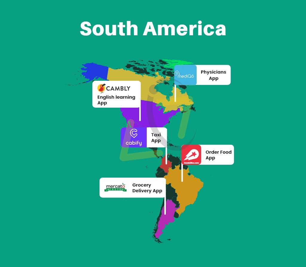 Top On-Demand Apps in South America